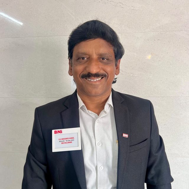 R.A. Mohamed Kamal, tax advocate, Chennai